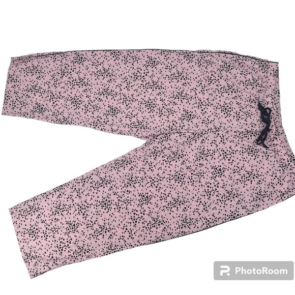 Victoria's Secret Dreamer Flannel Long Pajama Set Babydoll Tiny Hearts - XXL - Picture 6 of 12